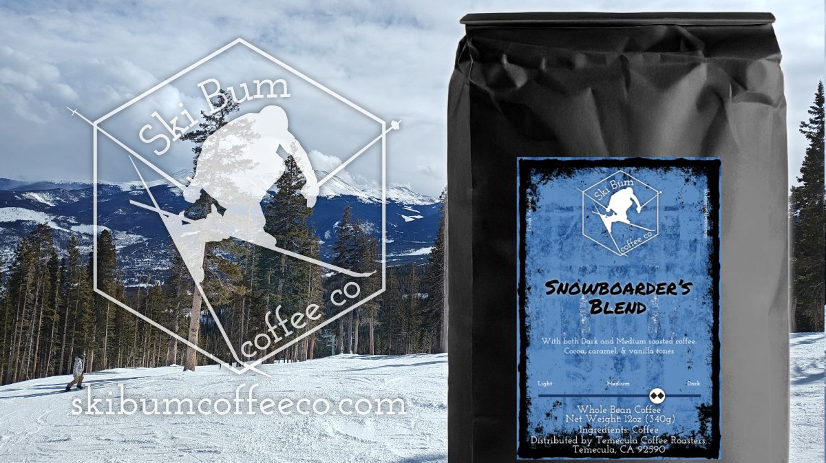 Snowboarder's Blend, bold flavors to keep the adventure brewing! Freshly roasted premium coffee. 10% off promo code: ig202402 skibumcoffeeco.com #snowboardersblend #skibum #coffee #ski #snowboard #skibumcoffee #snowboarding #caffeine #slopes #snowboardinglife #snowboardtrip