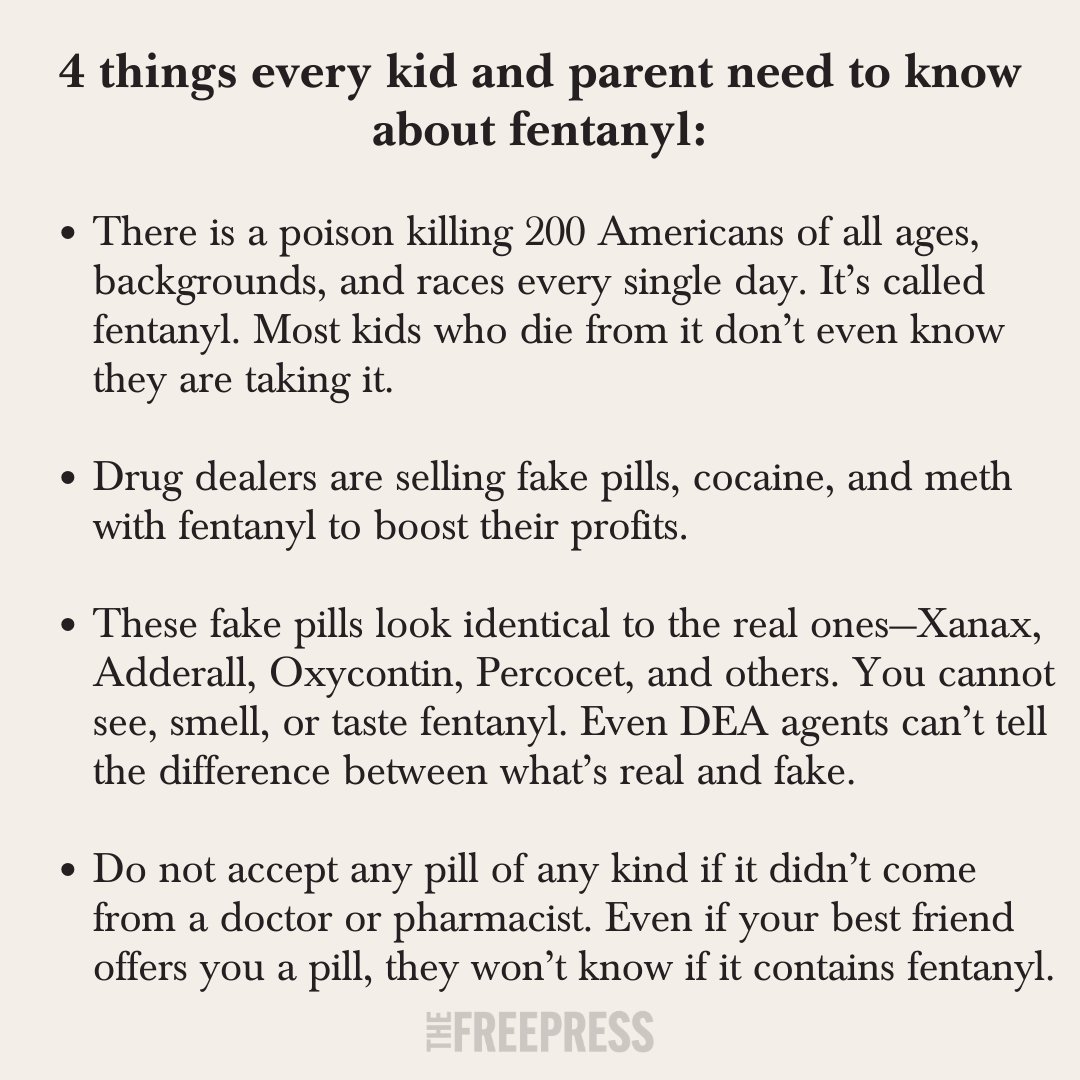 Fentanyl is killing American kids. Most don’t even know they’re taking It. thefp.pub/4bNMlVX
