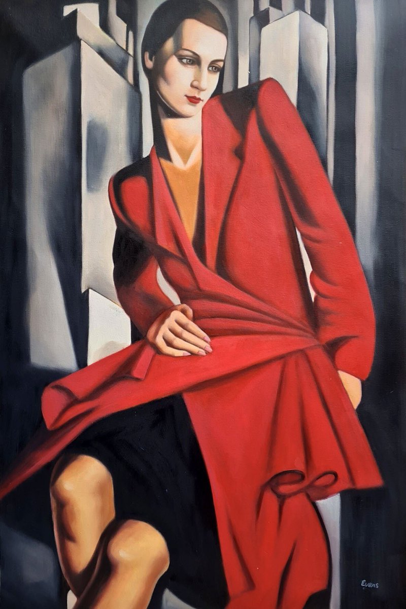 Tamara de Lempicka (Polish, 1898 - 1980) 
“Retrato de la Sra.Bush”, 1929
Oil on canvas, 122.3 x 66 cm. 
#tamaradelempicka #polishartist #art #painting #artdeco #artlovers #artcollection  #dailyart  #virtualart #painter