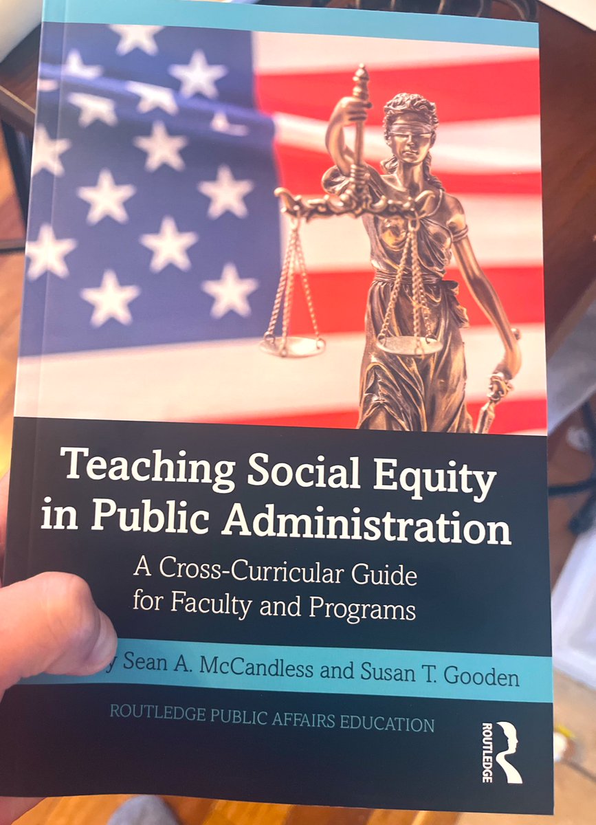🚨 Publication alert🚨 

📚 Teaching #SocialEquity in Public Administration 📚 is out! and @gojodi and I contributed with a chapter on Teaching Social Equity in Public Policy Courses.

Many thanks to the editors and fantastic colleagues that also contributed to this book 📖🙌🏽