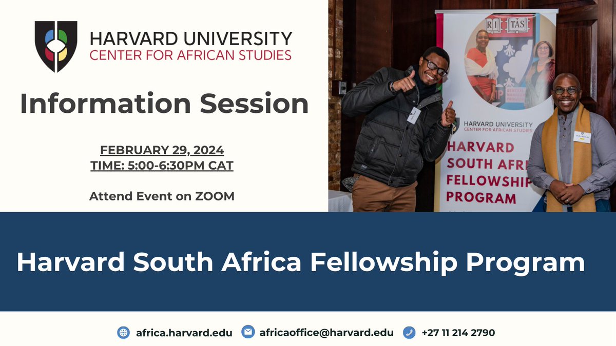 Join us for this Thursday's HSAFP Info-Session. Mid-career professionals in relevant fields are invited to attend. Register: tinyurl.com/s4bxc3e4