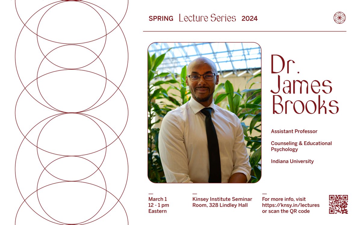 Join us on Friday, March 1 for 'Race, Sex, #Relationships, and Power' with @JamesBrooksPHD from @IUSchoolofEd. Part of the #kinseyinstitute Lecture Series. 12-1pm in Lindley Hall 328 Visit knsy.in/lectures for Zoom link #sexresearch #psychology #interracial #multiracial
