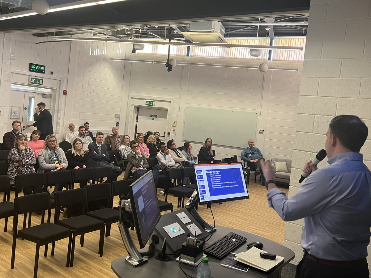 Approaching our 8th hour of our #MPFTDigitalFair and our second keynote of the day from @softcat’s Chief Strategist Paul Fleming. Our online attendees and in-person attendees have been engaged and superb throughout the day 👏 #NHS #DigitalHealth #DigitalTransformation