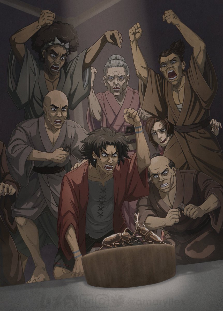 amaryllex's tweet photo. Things that I drew back in 2023, for the zine dedicated to the anime series Samurai Champloo. You can find more info on my DA if you're interested. #amaryllex https://t.co/df2SvuJFlN