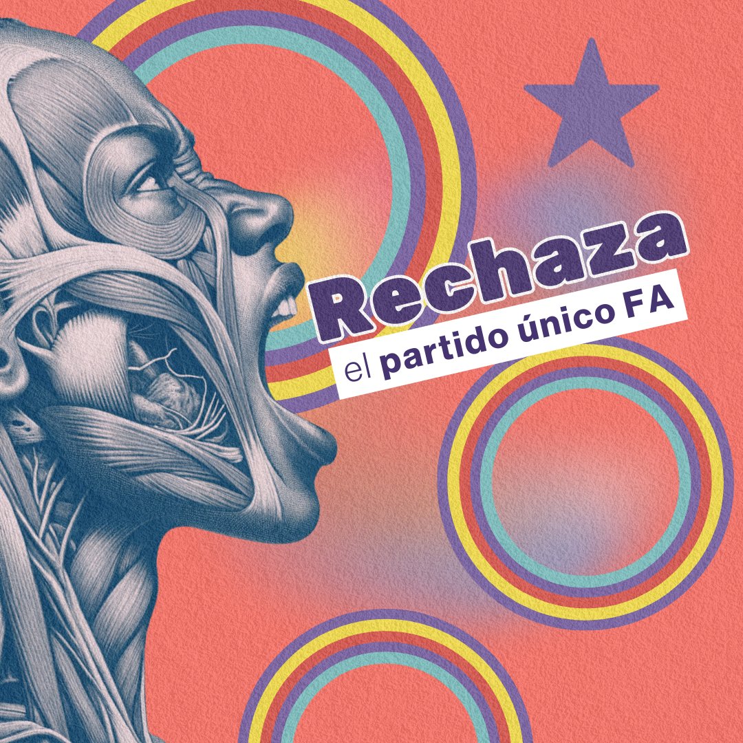 seba_araos's tweet photo. En el Frente Amplio somos diversos y cada partido tiene sus particularidades en proyectos políticos y visiones ideológicas. Hoy se desea homogeneidad en el Frente Amplio, a través de un sistema de partido único en dónde las voces de disidentes son silenciadas. #NoAlPartidoUnico https://t.co/MCuunq7Rkg