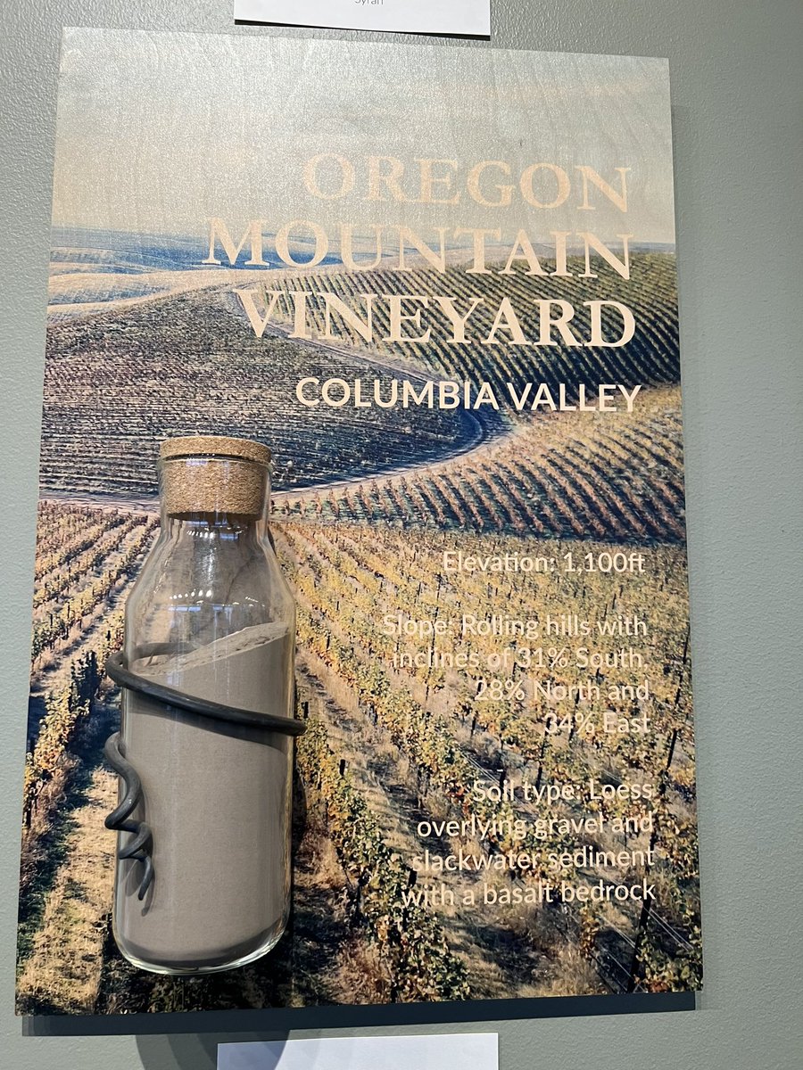 stormwatergirl's tweet image. And @MaryhillWinery also had the coolest wall about the soil their traps are grown in!  Made my #dirtnerd heart happy.