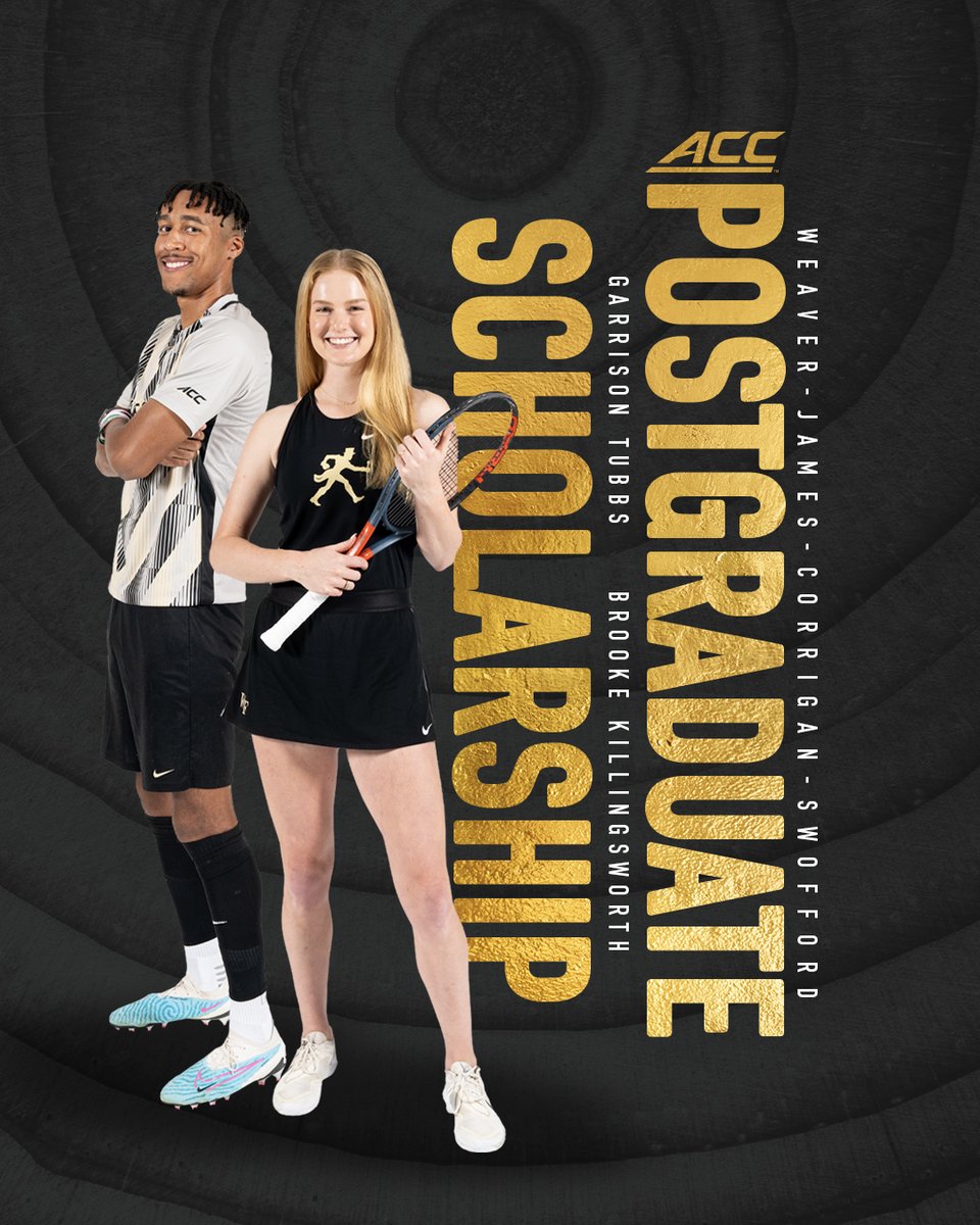 DemonDeacons's tweet photo. Congratulations to this trio of Demon Deacon student-athletes for earning prestigious ACC accolades 👏

📰: https://t.co/ciXCSSKHDp

#GoDeacs 🎩 https://t.co/C3kvZIMsMn