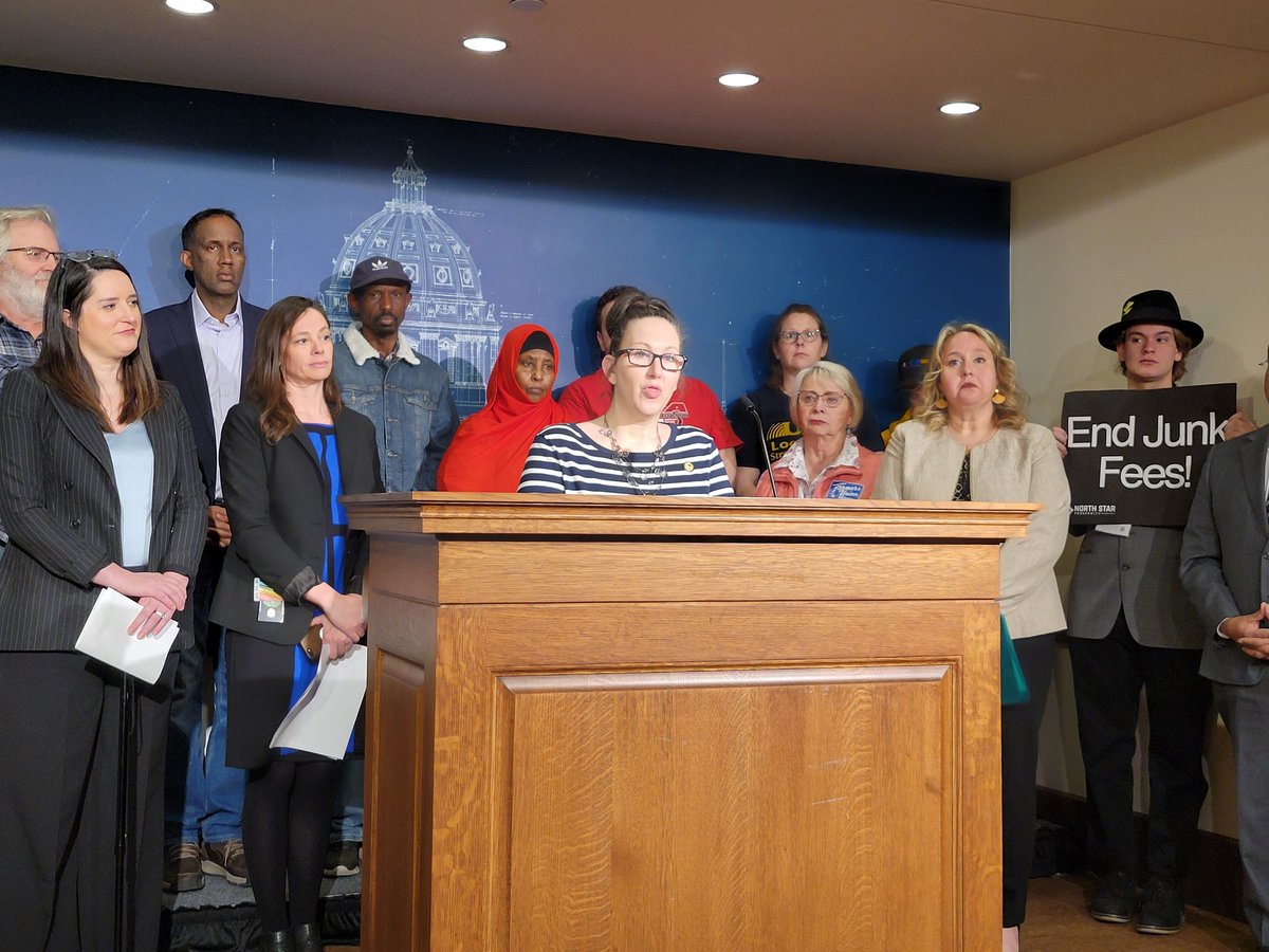 'People should not be harassed, exploited or dragged into bankruptcy,' says @LizBoldonMN about SF 4065, which would ban denial of medical care due to medical debt, ban interest & negative credit reporting on medical debt & more. Watch: youtube.com/live/v_v4MYidT… #mnleg