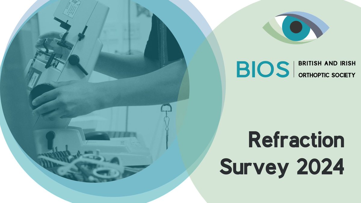 BIOS_Orthoptics's tweet photo. If you haven't already, please complete our short survey on orthoptic refraction across the UK and Ireland. 

This will support our work pursuing a change in legislation for orthoptists to issue HES prescriptions independently in the hospital setting. 

https://t.co/XIcPnfasN1 https://t.co/CCFCeqj6Q5