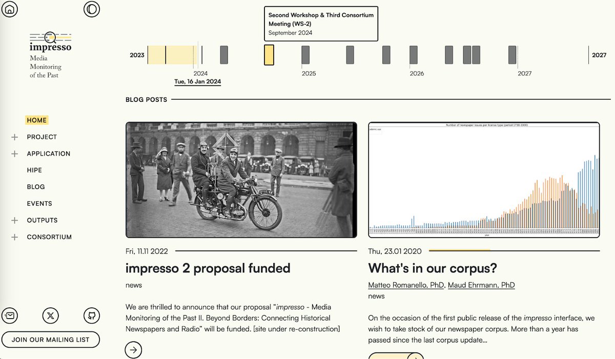 📢 We are pleased to announce the first release of the second impresso project: Visit our redesigned project homepage to learn what we will be up to, try the new text reuse explorer, and see what else is new here: impresso-project.ch/news/2024/02/0…