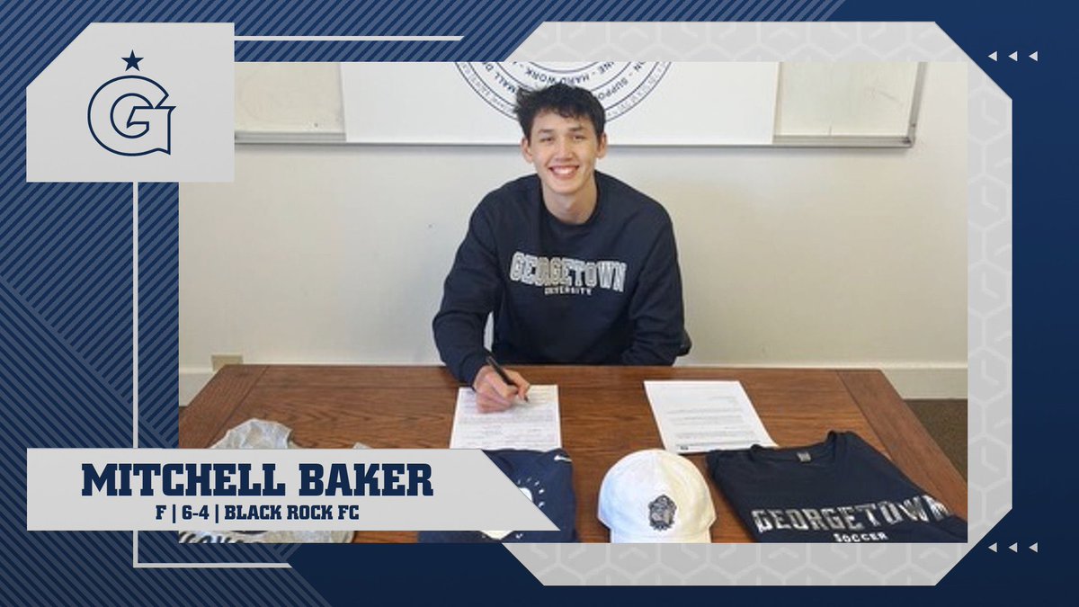 The Class of 2024 just keeps getting better! Excited to see Mitchell Baker on the Hilltop this Fall! #HoyaSaxa #NationalSigningDay