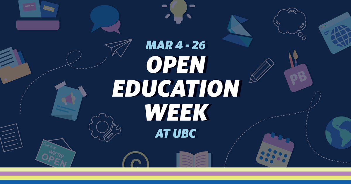 Join us for Open Education Week at UBC! Check out all the exciting #OEweek events coming up and learn more about #OpenUBC: open.ubc.ca/join-us-open-e…