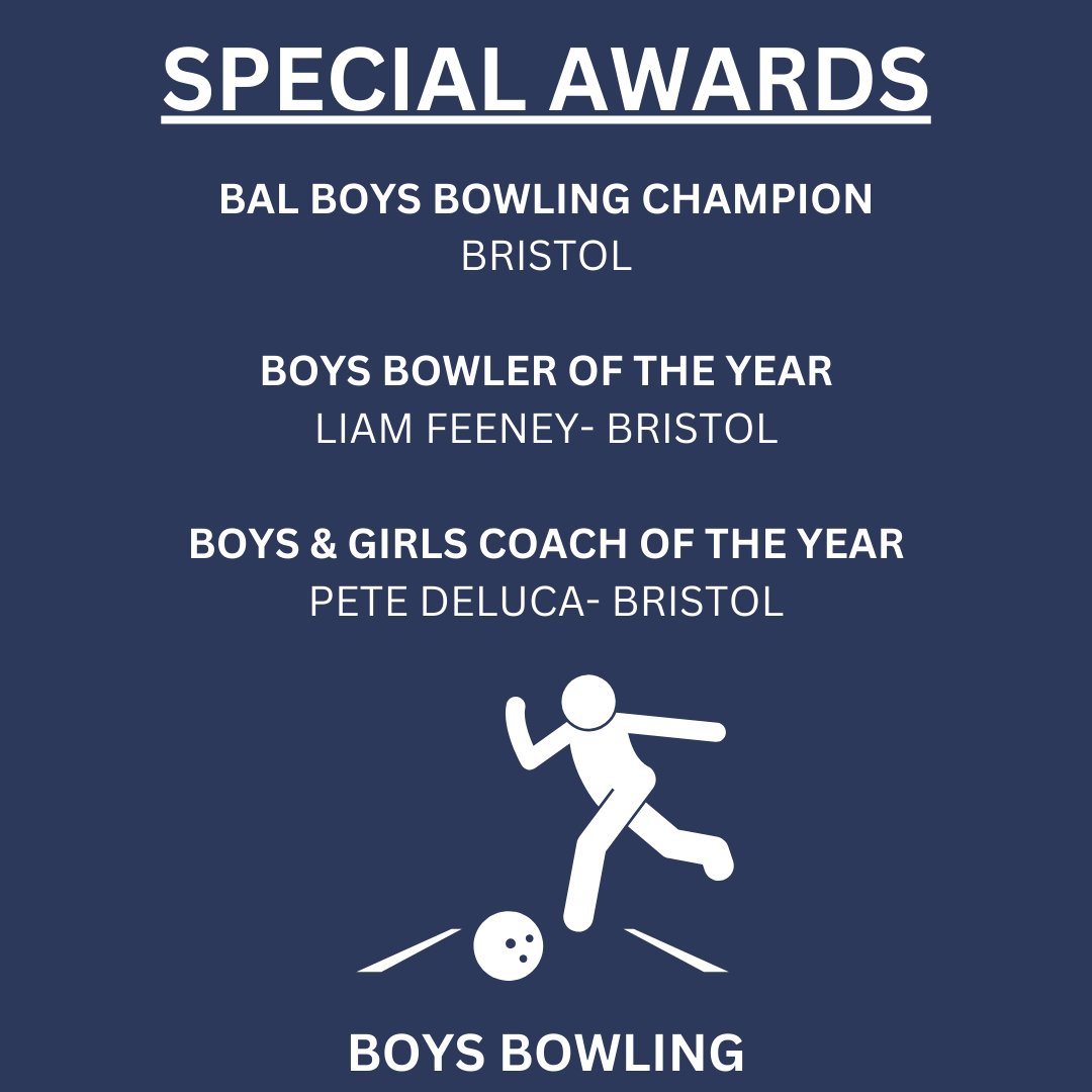 Congratulations to all the athletes on coaches on the Boys Bowling season! Here are your All-League Honors!🎳🏆