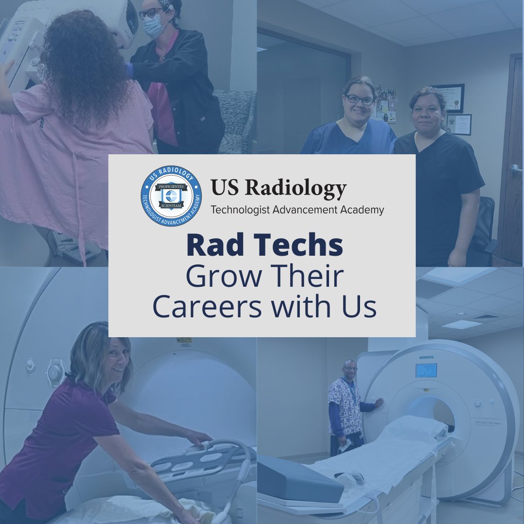 At US Radiology, we believe in investing in the growth and development of our team members to provide the best patient experience possible for the communities we serve. Learn more about the Technologist Advancement Academy: bit.ly/3X9gCYb #RadLeaders #Radiology #RadTech