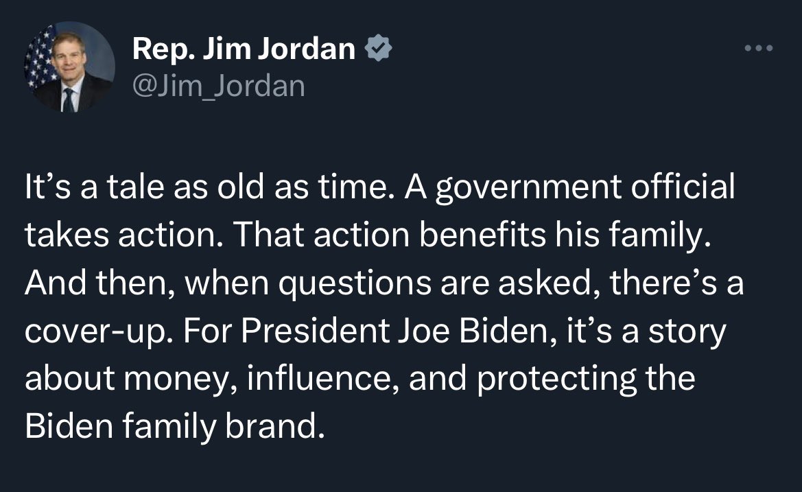 Rural, working-class Ohioans have sent this man to Washington for the past 17 years, and the only representation they have gotten out of it is nearly two decades of pointless & endless investigations of Democrats. Well, you get exactly what you deserve - which is nothing.