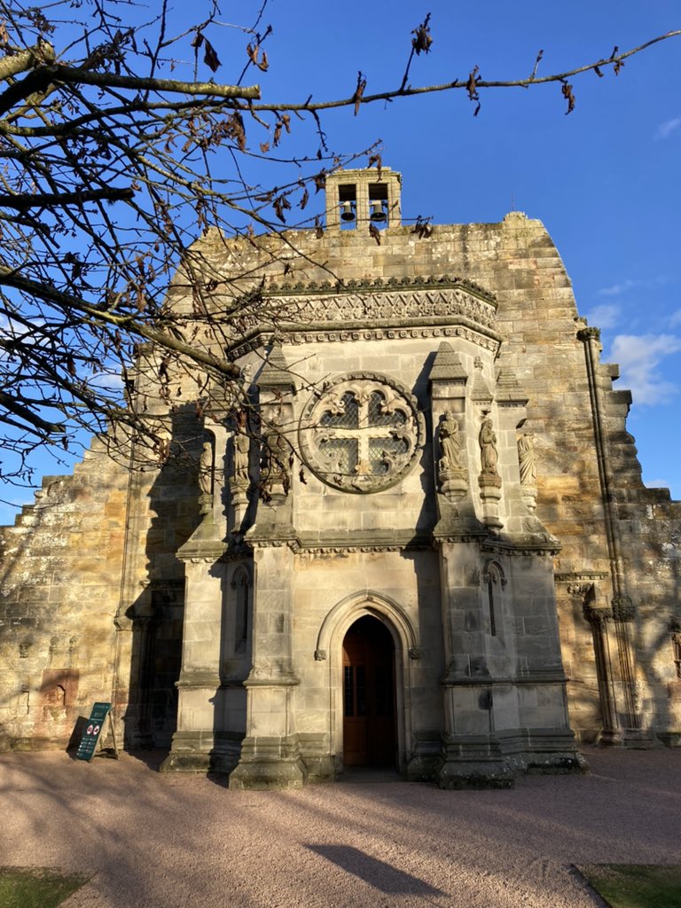 The Baptistery, added to the Chapel in 1880-1881, in this afternoon’s bright sunshine. @VisitScotland #ScotlandIsCalling