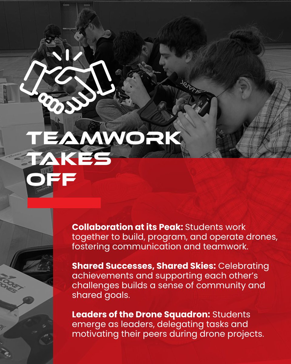 rocketdrones's tweet image. Buzz off, boredom! Drones take education sky-high! Infographic inside: unlock critical thinking, teamwork &amp;amp; problem-solving in the classroom. 
#DroneRevolution #FutureLearn #DroneEducation #ClassroomRevolution #EdTechInnovation #STEMlearning #FutureReadySkills #CriticalThinking