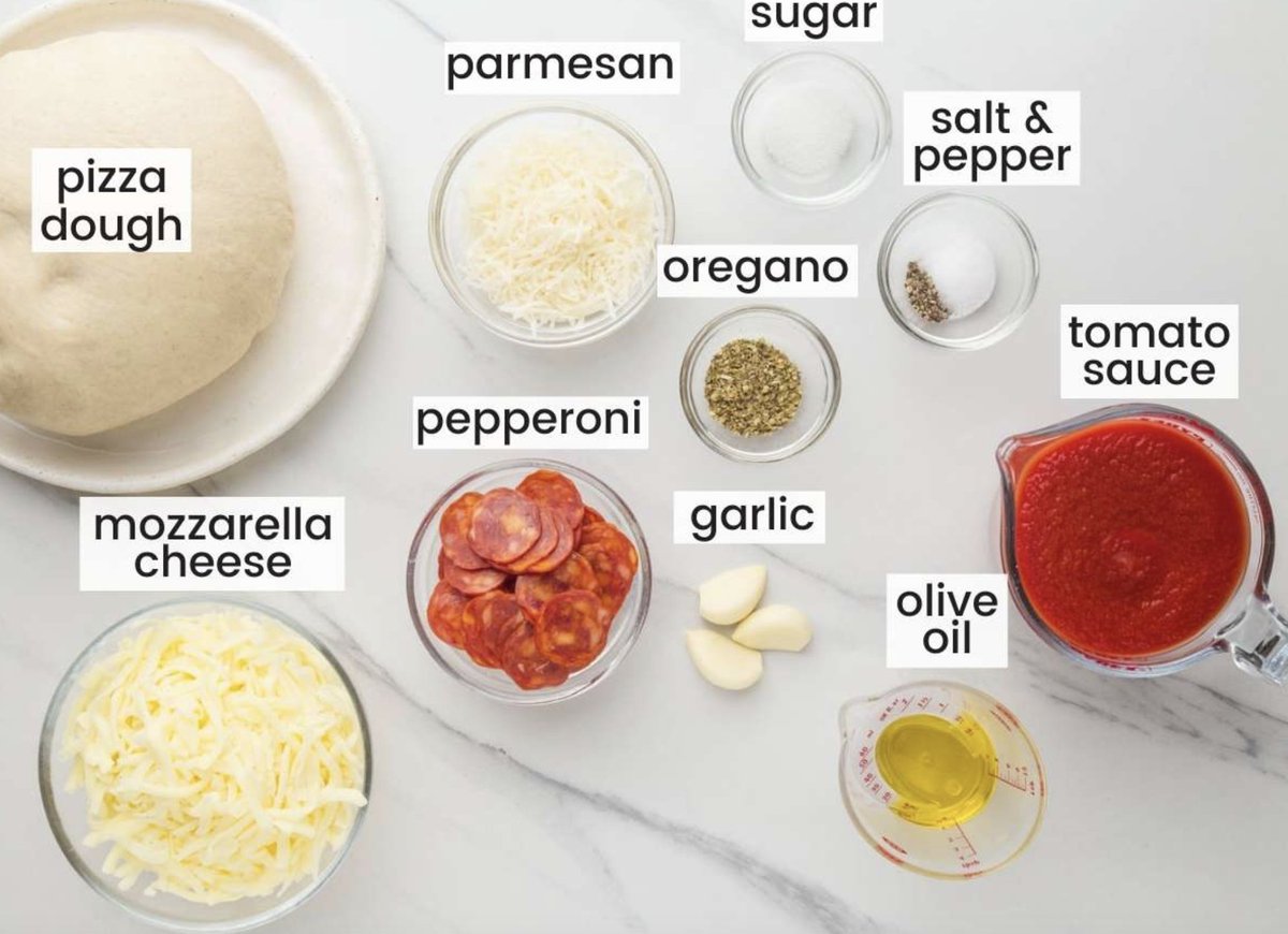 Going to serve these disassembled ingredients to my family for dinner tonight and insist that it's a pizza. #AlabamaSupremeCourt #IVF