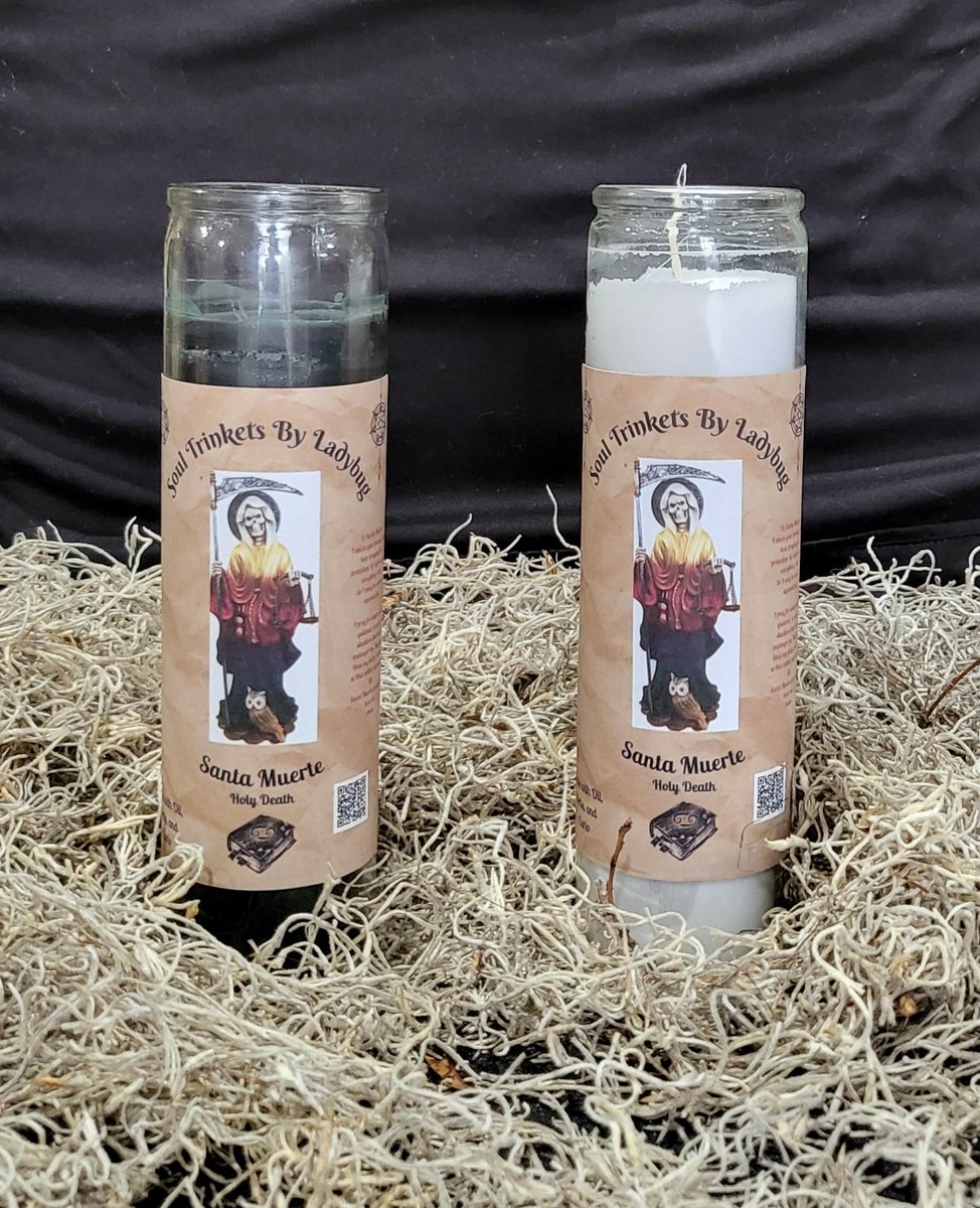 Santa Muerte Fixed Candles!!!
SOULTRINKETSBYLADYBUG.COM