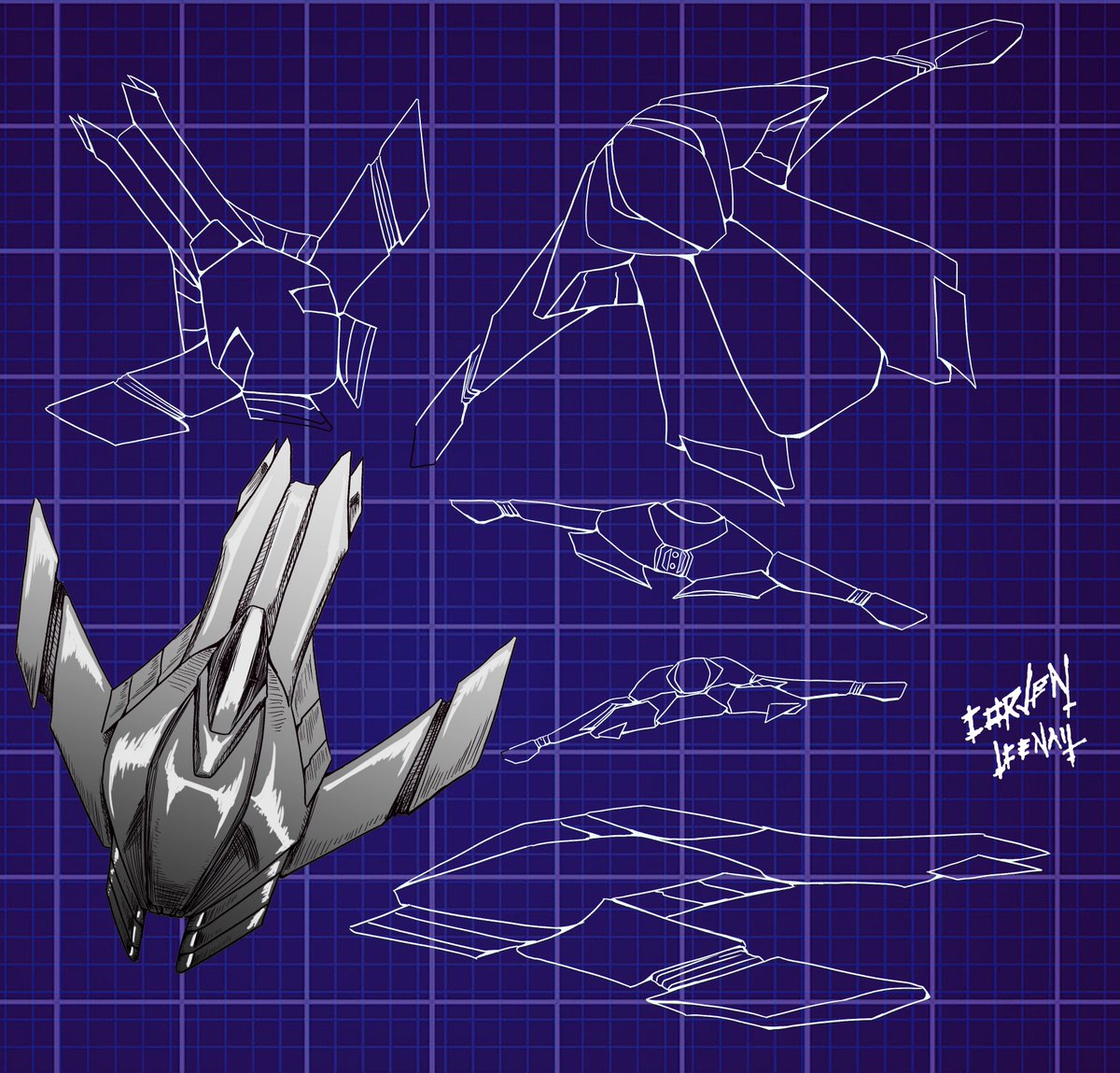 Corven_Icenail's tweet image. Practicando diseño mecánico (lo poco que entiendo) y las plantillas tipo manga y se me ocurrió estilizar un poco.   

#scifi #blueprints #atmosphericfighter #spacefighter #bombardier #digitalart #clipstudiopaint #mechanical #posthumanism #sciencefiction #starfighter