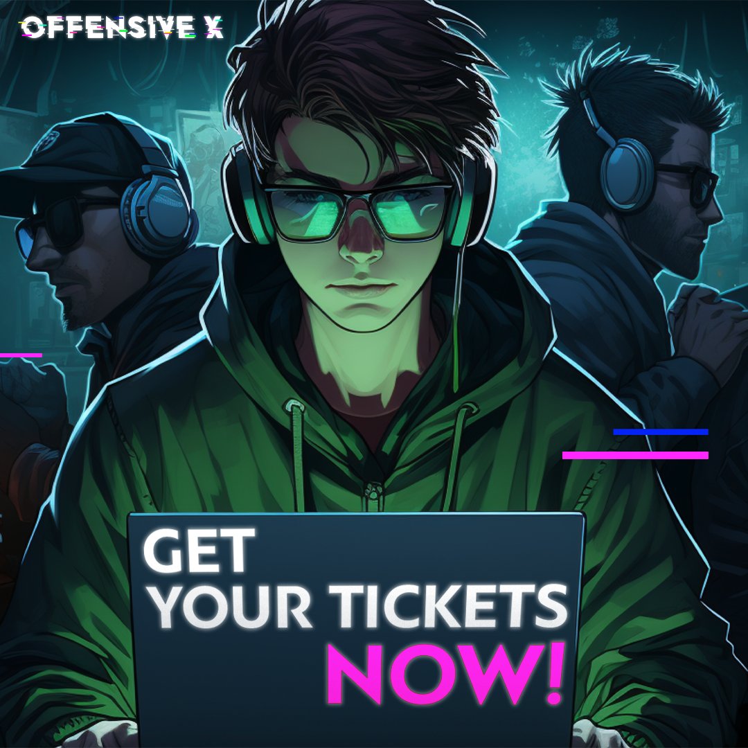📷 Ready to unlock the future of cybersecurity?
Join us at #OffensiveX2024 in Athens, Greece, on June 20-21!
Dive deep into the latest in cybersecurity with top experts, keynotes by Tom Brennan &amp; Charles Henderson, and much more. 📷
📷 Tickets on sale now!