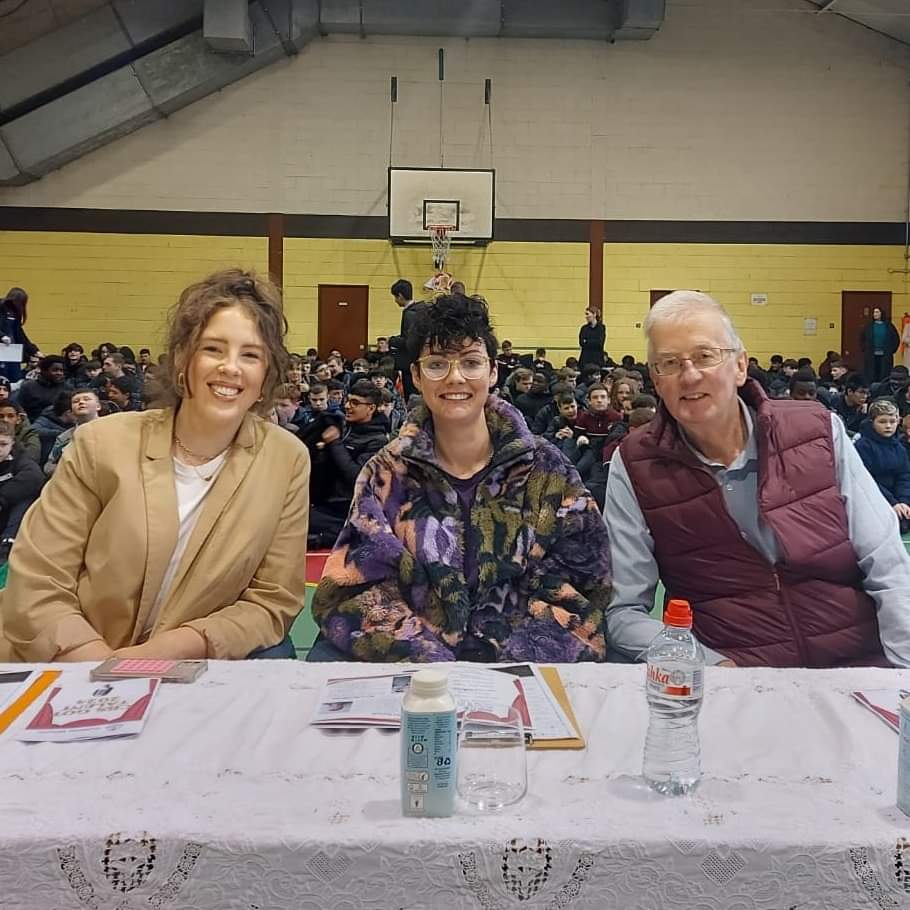 Thank you to our CBS Got Talent guest judges ⭐ former school Principal of Coláiste Mhichíl, CBS, Noel Earlie ⭐ Singer, rapper, and song writer RaYche P ⭐ Singer and song writer Niamh Nolan ⭐ A massive thank you to Niamh Nolan and RaYche P for your amazing performances. 🎵