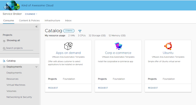 dumeirell's tweet photo. Tailor VMware Aria Automation portal to reflect your brand and unique identify yourself. #vExpert #VMware @VMwareAria @VMwareAriaAuto https://t.co/gQAce62otR https://t.co/wNwozWeG4F