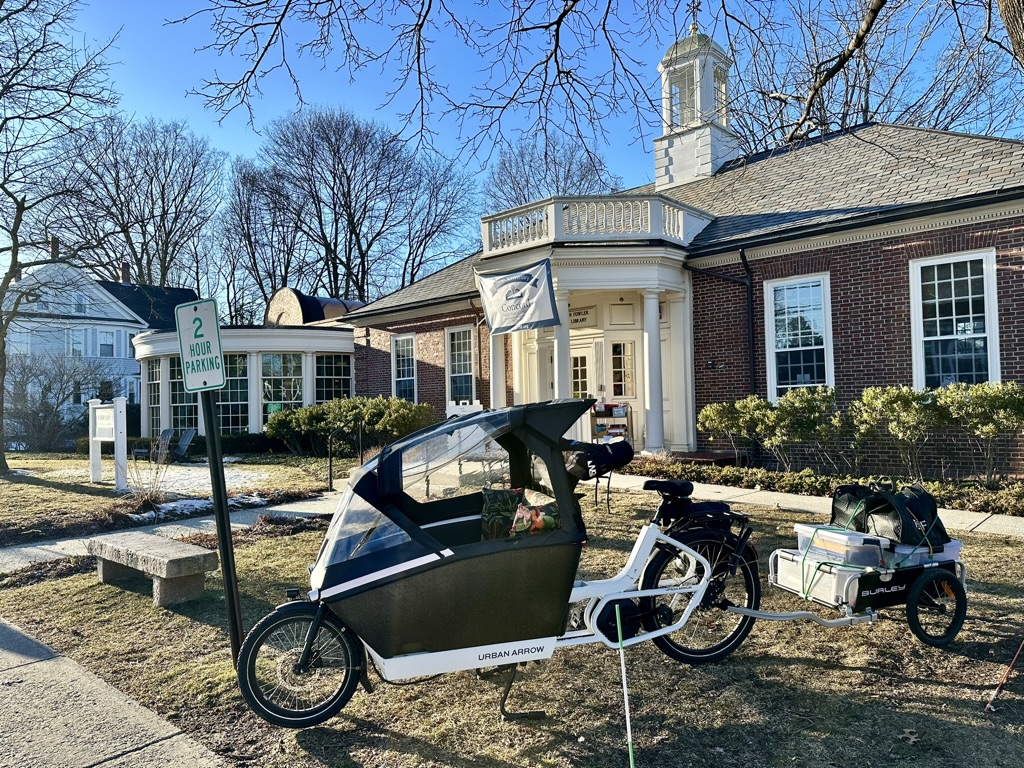 A momentous day—7000 miles on our Urban Arrow! This electric cargo bike is our primary vehicle for most trips under 10 miles, and riding it brings our family so much joy!
