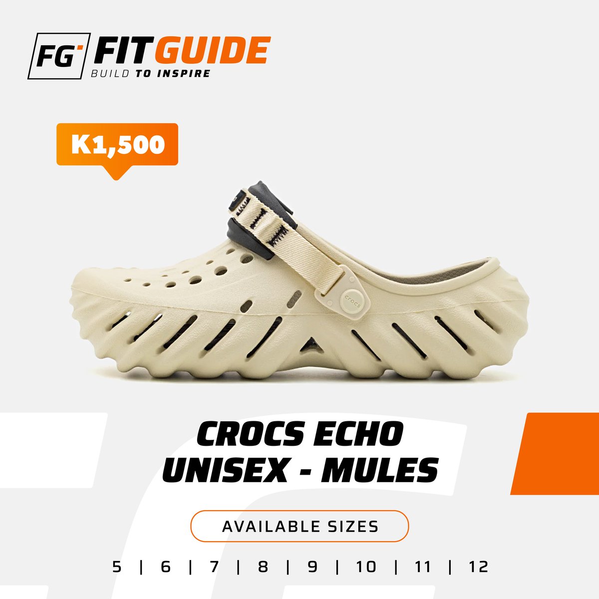 Tired of pinchy shoes? Slip into the Crocs Echo Unisex Mules for cloud-like cushioning! The tapered heel secures your foot for miles of comfort. Roomy toe box lets feet relax. Your feet will thank you!

#FitGuideZM
#CrocsComfort
#GoodbyePinchedFeet
#MadeForMiles
#FreeYourToes