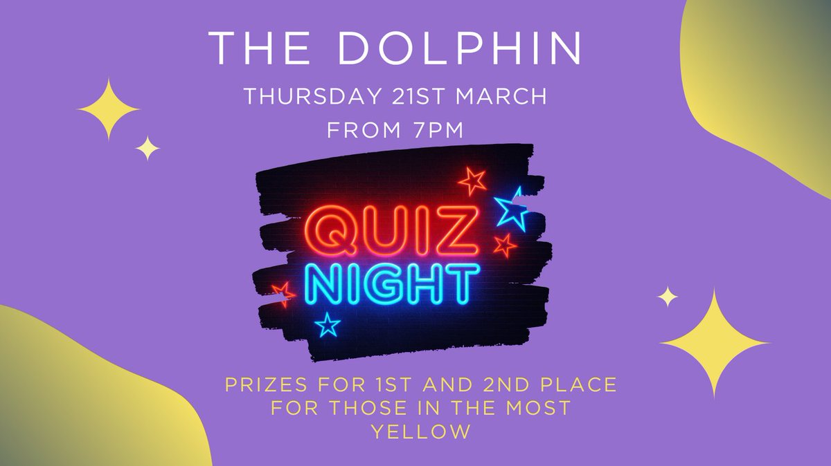 Calling all quiz teams! Join us - 21st March at The Dolphin, High Street, Old Portsmouth. Bring your mates, dress in something yellow and win some prizes! One of many events during #EndometriosisAwarenessMonth this March 💛 #Endometriosis #ThisIsNotTheENDOfUs #ADENOughOfThis