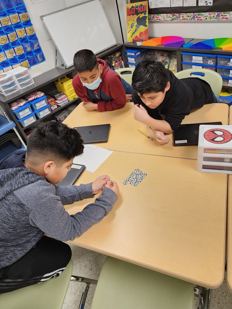 HerranInAldine's tweet photo. In the words of the famous TMNT Michaelangelo..."Cowabunga!" Today @GreensptES_AISD in our #bedtimemath Crazy 8's meeting we worked with area and perimeter to makes farms for our pesky 🐄cows!🐮 #MyAldine https://t.co/vlt9ZLaHZn