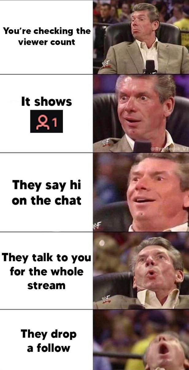 OF all things
To me streaming
This means SOOO MUCH
I always worry I'm NOT fun, boring or anything good for the audience but that little hi means SO much