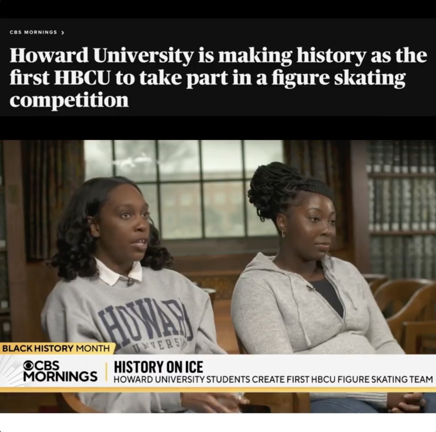 Howard University students form America's first HBCU figure