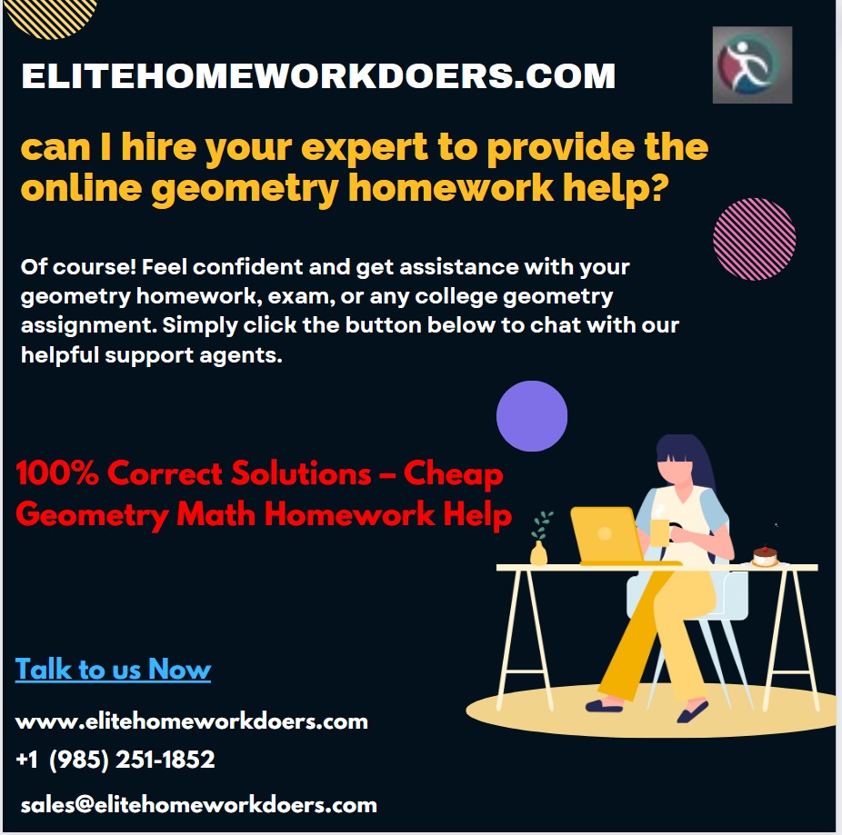 elitecontent925's tweet image. Can I hire you expert to provide online geometry homework help?
#geometry #geometryhomework #geometryhomeworkhelp #assignment #homework #geomertytest #geometrydash #geometrydashmemes #domyhomework #domyhomeworkforme #assignmenthelp #assignmenthelper