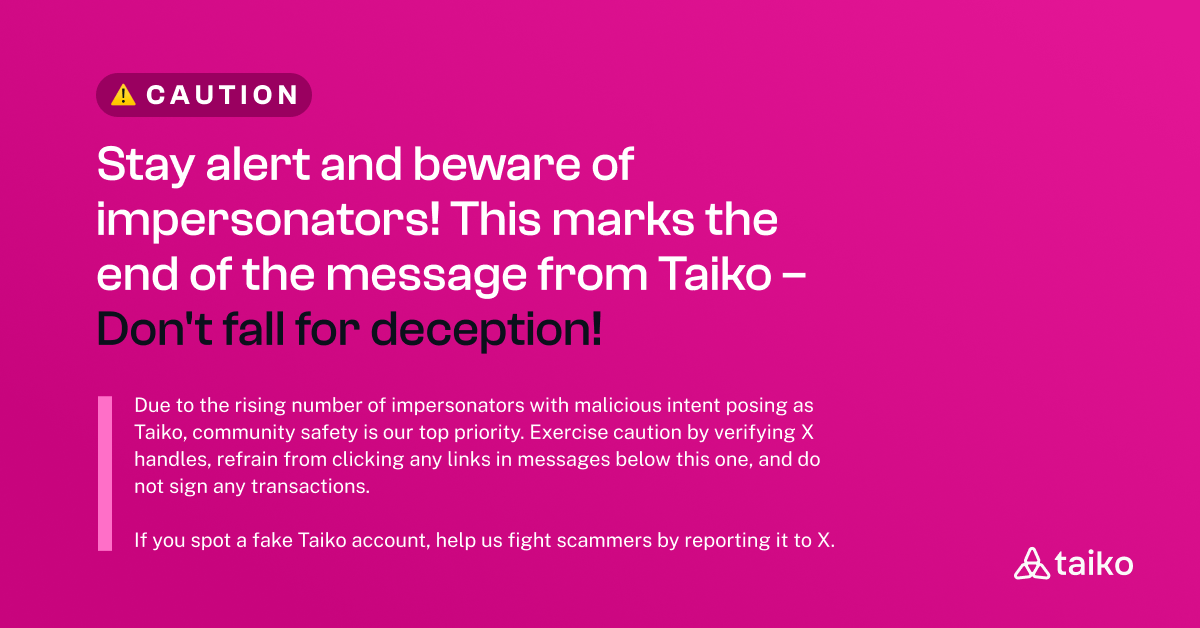 taikoxyz's tweet photo. https://t.co/B1pes6A8Ck