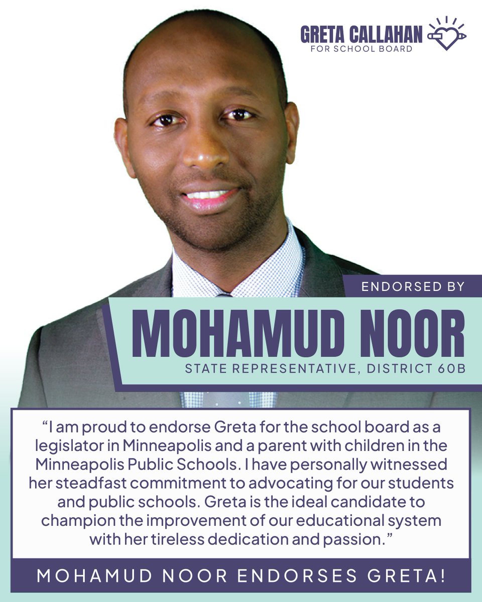 Could this day get any better? Thank you Representative @mohamudnoor for your ongoing support of the Minneapolis Public Schools!