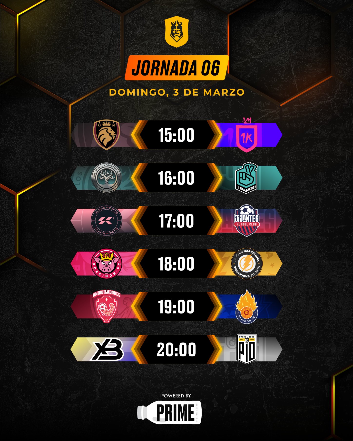 Horario kings league jornada 6