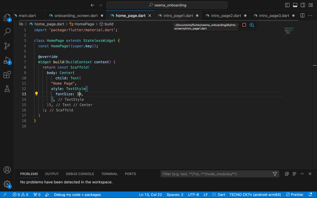 VeemaVick's tweet image. Veema&apos;s Log day 6/100
Flutter

Onboarding screen

#100DaysOfCode  #mobileappdeveloper
#flutterdeveloper