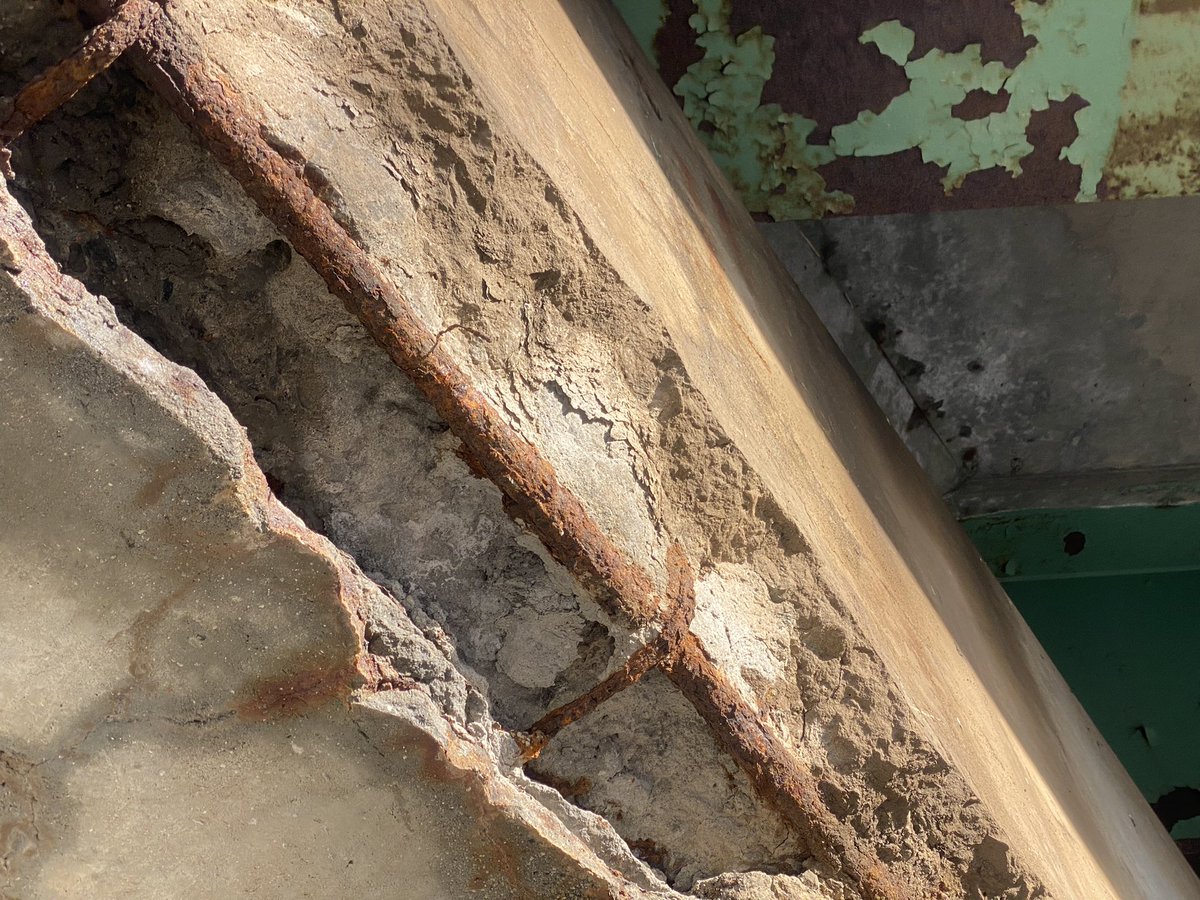 This is what the I-95 bridge over Elmwood Avenue currently looks like. It was inspected earlier this month &amp; the current condition of the bridge is rated as poor by the state. More tonight on <a href="/NBC10/">NBC 10 WJAR</a> at 6