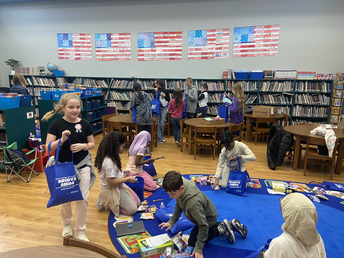 Today our <a href="/whitneywhales/">Eli Whitney Elementary</a> Student Council put together comfort bags for children with extended hospital stays through <a href="/BradysSmile/">Bradys Smile</a>. Although our amazing student council put the bags together, it was a whole school effort to fill the bags with donations! #WhitneyProud🐳