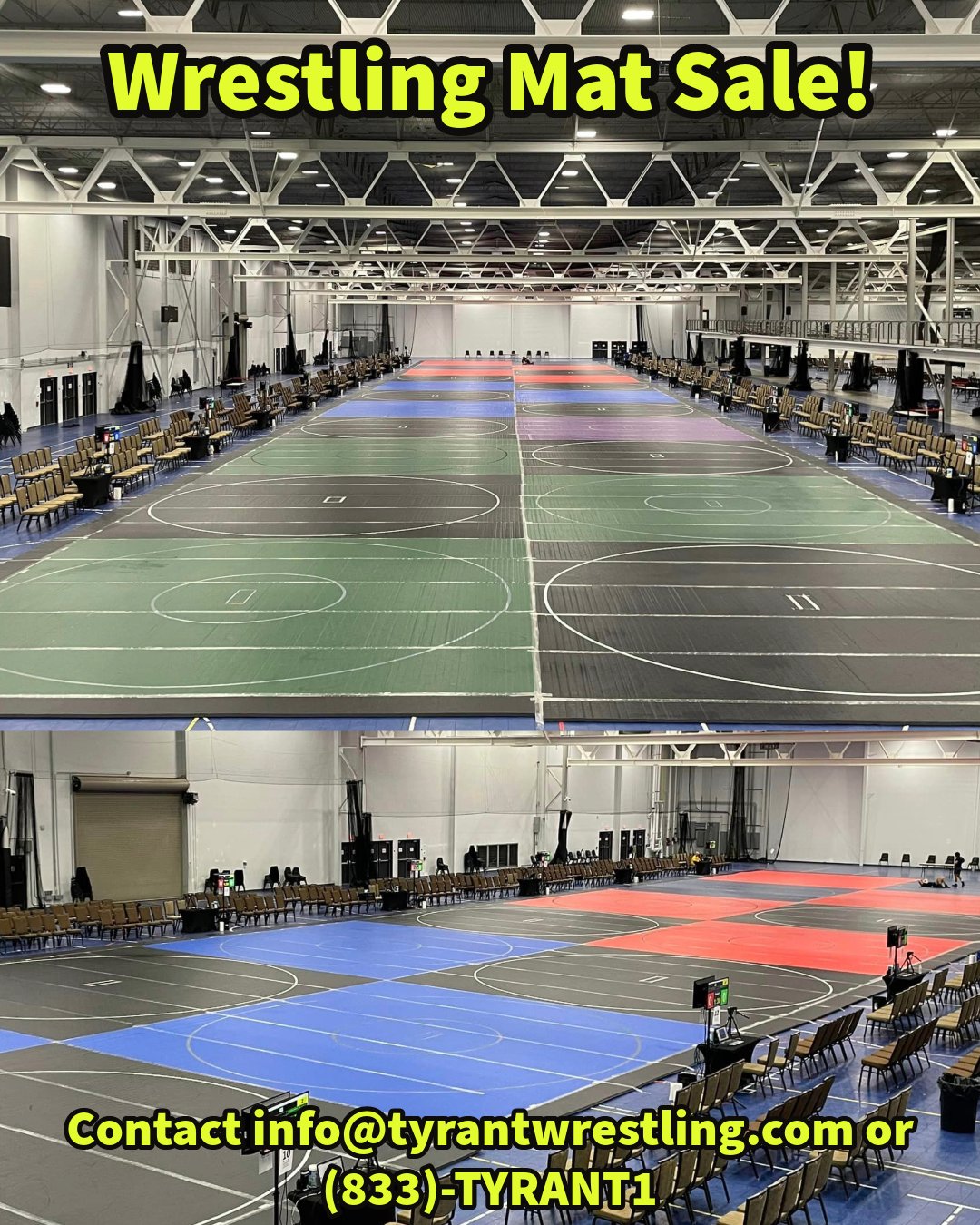 Tyrant Wrestling on X MATS FOR SALE Avoid long wait times. Available for pickup or we can ship to anywhere in the country. Used 30x30 in black red royal blue and grey