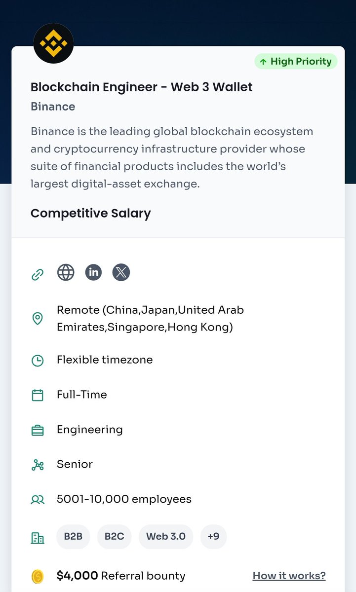 Are you an expert in this area of blockchain engineer web3 wallet?

Join here for applied for this position 
bondex.page.link/1kMJM4UvFPWdKS… 

#Jobs #jobopportunity #jobopportunities #openjob #remotejobs #remotejobs