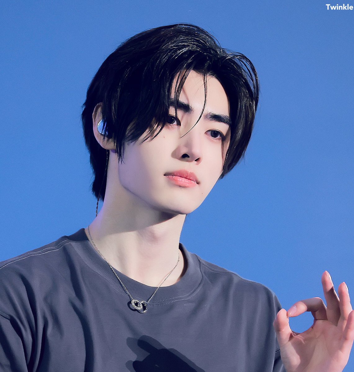 Sunghoon wearing for Enhypen Fate Plus in Seoul: SWAROVSKI Dextera