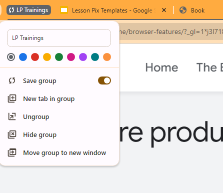 Google Chrome Users --- make sure you set up your Tab Groups, name them, and SAVE them...then they will be available across devices when you are logged into Chrome!!!! Huge Executive Functioning help!  #GoogleET #ATChat #CommuAT 9to5google.com/2023/12/21/chr…