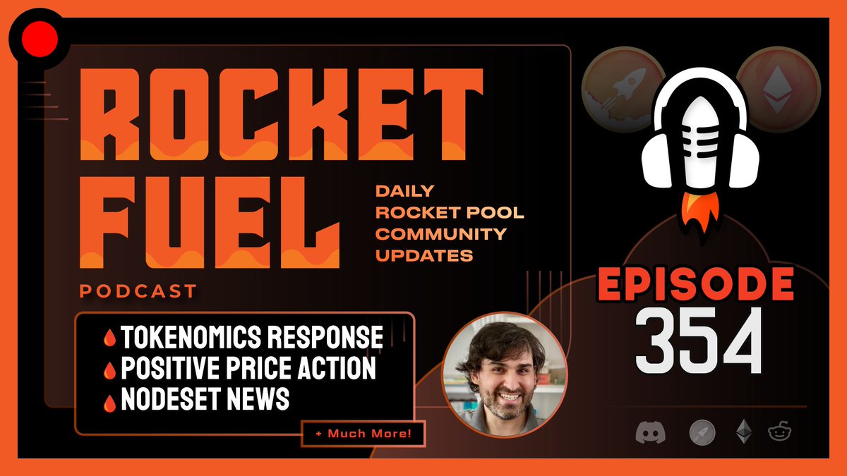 Today's update from the Rocket Pool community is here. This is episode 354 of Rocket Fuel for Feb 26th. It includes:

- Response to Val's tokenomics vision extremely positive
- Positive price action
- <a href="/NodeOperators/">NodeSet</a> talk to <a href="/eigencloud/"></a> and more
and more!

youtu.be/SqSqnCl3ol8