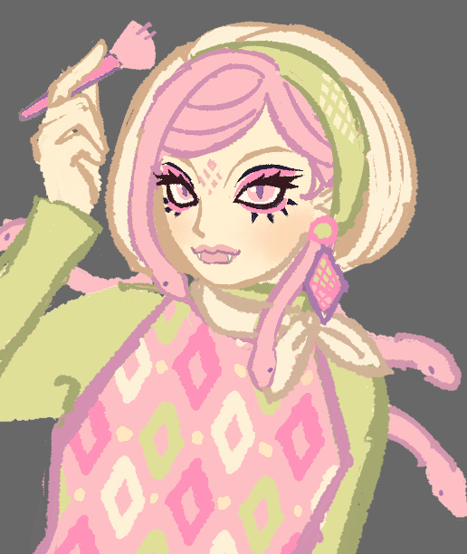 did a little viperine redesigned based on 60s-70s modern fashion yay