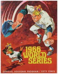 #1966WorldSeries: NL champion Los Angeles Dodgers vs. AL champion Baltimore Orioles Best of 7: Baltimore Orioles 97–63, .606, GA: 9 Los Angeles Dodgers 95–67, .586, GA: 1.5 Managers: Hank Bauer - @Orioles Walter Alston - @Dodgers