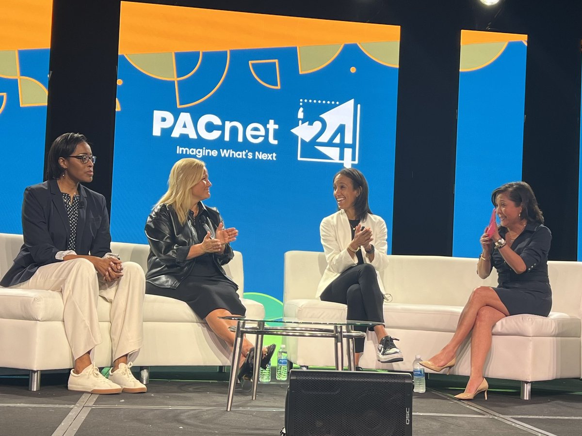 When it comes to women in sports, this is an epic group!! Real talk at #Pacnet24 with <a href="/KimDSports/">Kim Damron</a> <a href="/ADJenniferCohen/">Jennifer Cohen</a> <a href="/ninaking22/">nina king</a> <a href="/VandyAD/">Candice Storey Lee</a> !! Amazing and fun conversation!