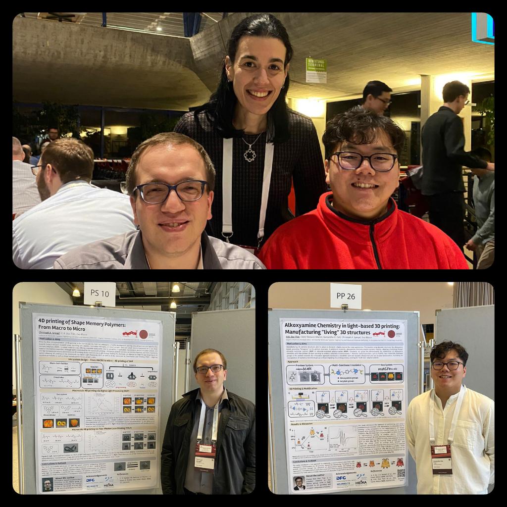 Having a great time with Christoph and Duc at the Macromolecular Colloquium in Freiburg
