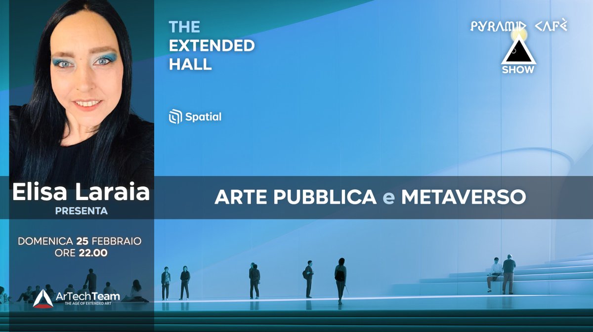 #ArtePubblica e #Metaverso con <a href="/ElisaLaraia/">Elisa Laraia</a> 
youtube.com/live/6IAK4GXUa…